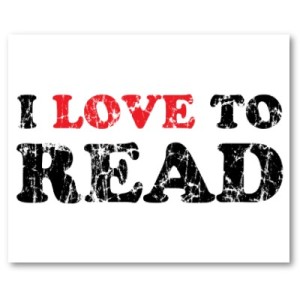 I love to read!  I can't help it!  I'm addicted.